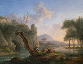 Hirtenidylle am Fluss
